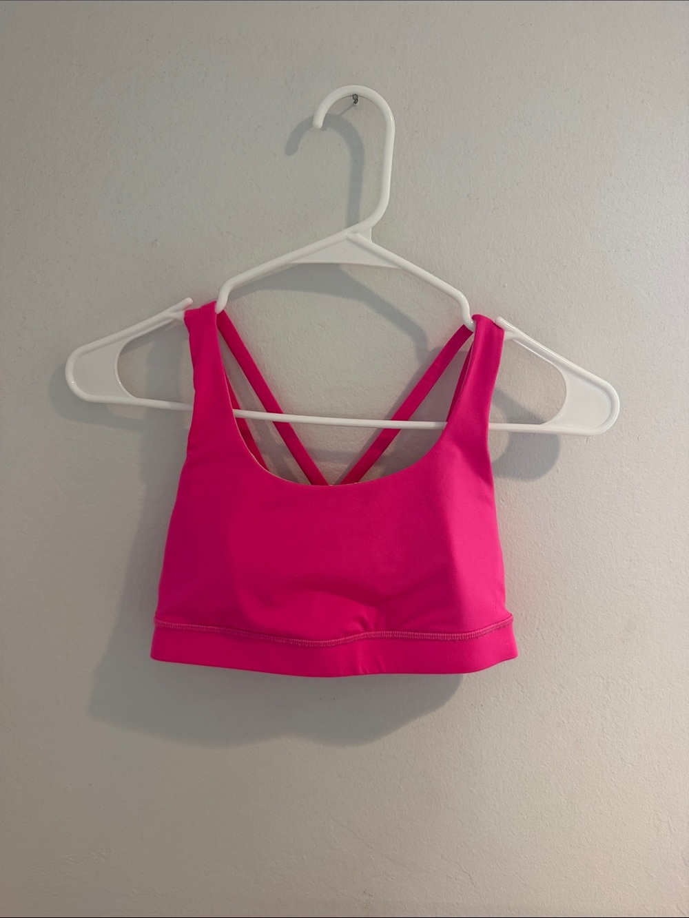 Lululemon Bright Pink Energy Bra, Medium Support B-D Cups